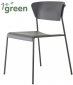 Стул пластиковый Scab Design Lisa Technopolymer Go Green сталь, технополимер антрацит Фото 1