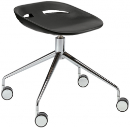 Стул пластиковый на колесах-thumbs-Фото1