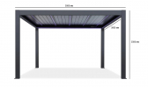 Пергола моторизованная 3х3 м Tagliamento Pergola 120 Series алюминий Фото 2
