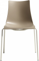 Стул пластиковый Scab Design Zebra Technopolymer 4 legs сталь, технополимер лен, тортора Фото 1