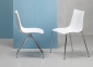 Комплект пластиковых стульев Scab Design Zebra Antishock 4 Legs Set 2 сталь, поликарбонат хром, белый Фото 4
