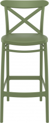 Стул пластиковый барный Cross Bar 75