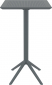 Комплект пластиковых барных складных столов Siesta Contract Sky Folding Bar Table 60 Set 4 сталь, пластик темно-серый Фото 5