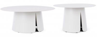 Комплект кофейных столиков Garden Relax Bryan алюминий белый Фото 1