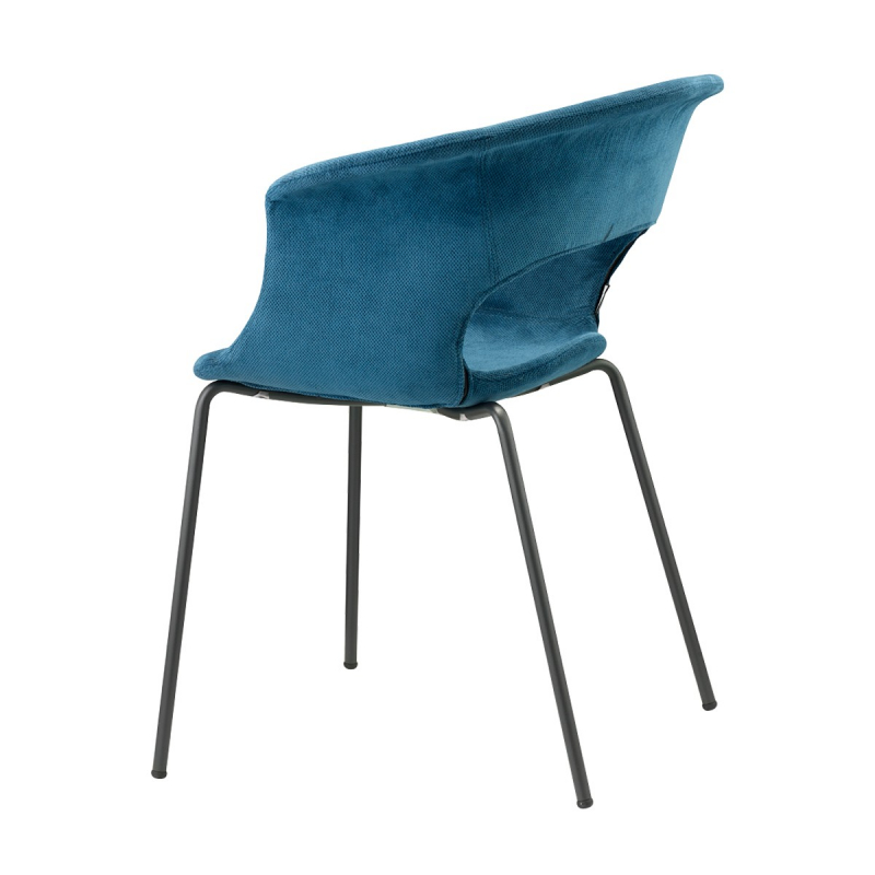 Кресло с обивкой Miss B Pop coated steel frame