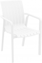 Кресло пластиковое Siesta Contract Slim стеклопластик белый Фото 1