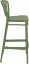 Стул пластиковый барный Siesta Contract Portofino стеклопластик, полипропилен оливковый Фото 8