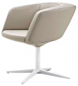 Кресло вращающееся с обивкой Maxdesign Dininho алюминий, ткань Фото 1