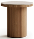 Столик деревянный кофейный Atmosphera Frisbee тик, керамогранит Фото 5