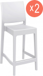Комплект пластиковых полубарных стульев Maya Bar 65 Set 2