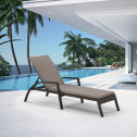 Шезлонг-лежак плетеный с матрасом Afina A30A2-W53 Brown искусственный ротанг, сталь коричневый Фото 1