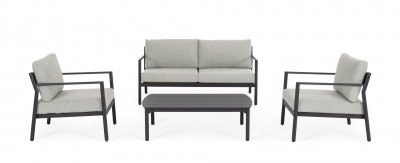 Комплект лаунж мебели Garden Relax Sirius алюминий, полиэстер антрацит Фото 3