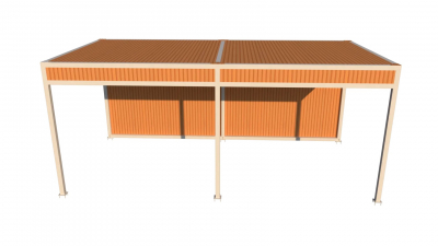 Павильон металлический с навесом и шторами ReeHouse Gala алюминий, полиэстер Фото 4