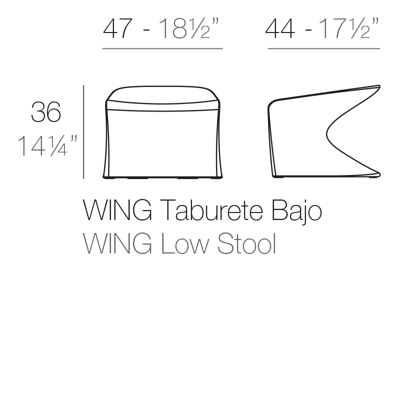 Табурет пластиковый Wing Basic
