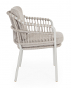 Кресло плетеное с подушками Garden Relax Talaia сталь, роуп, олефин морозный Фото 3
