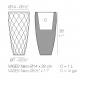 Кашпо пластиковое Vondom Vases Basic полиэтилен Фото 2