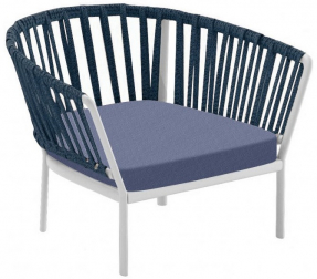 Лаунж-кресло плетеное с подушкой-thumbs-Фото1