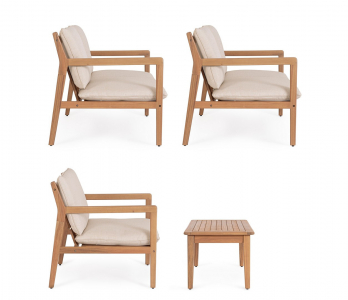 Комплект деревянной лаунж мебели Garden Relax Danubio акация, полиэстер тик Фото 5