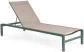 Шезлонг-лежак металлический Garden Relax Konnor алюминий, текстилен бальзамический Фото 1