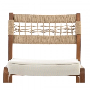 Стул деревянный плетеный WArt Atina ироко, роуп, олефин Фото 6