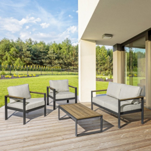 Комплект мебели Garden Relax Elias алюминий/POLYWOOD антрацит Фото 6