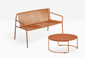 Диван металлический PEDRALI Tribeca сталь, ПВХ терракотовый Фото 4