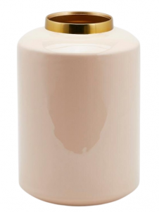 Ваза Шарм Бомба EDG Vase металл палевый розовый Фото 1