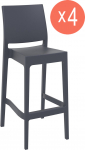 Комплект пластиковых барных стульев Maya Bar 75 Set 4