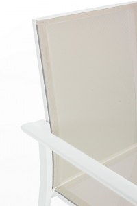 Кресло текстиленовое Garden Relax Konnor алюминий, текстилен белый Фото 8