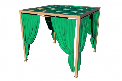 Шатер металлический со шторами ReeHouse Mercury алюминий, полиэстер Фото 10