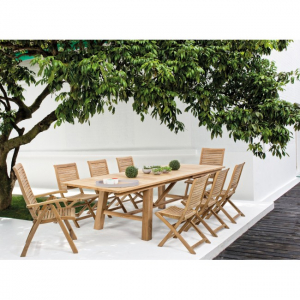 Кресло деревянное складное Garden Relax Maryland тик коричневый Фото 9