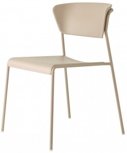 Стул пластиковый Scab Design Lisa Technopolymer Go Green сталь, технополимер тортора Фото 7