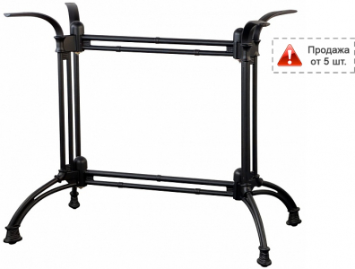 Подстолье чугунное двойное Tron 1235EM чугун черный Фото 1