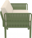 Диван пластиковый двухместный с подушками Siesta Contract Portofino Lounge стеклопластик, полипропилен, полиэстер зеленый, бежевый Фото 5