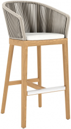 Кресло барное плетеное с подушкой-thumbs-Фото1