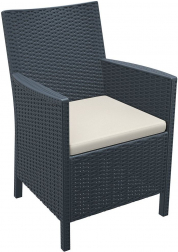 Кресло пластиковое плетеное с подушкой-thumbs-Фото1