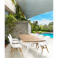 Стул пластиковый Garden Relax Talis стеклопластик, тик белый Фото 6