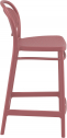 Стул пластиковый полубарный Siesta Contract Marcel Bar 65 стеклопластик марсала Фото 8