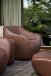 Столик пластиковый журнальный SLIDE Reborn Standard полиэтилен мокко коричневый Фото 10