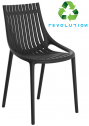 Стул пластиковый Vondom Ibiza Revolution переработанный полипропилен темно-серый Manta Фото 1