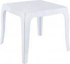 Столик пластиковый журнальный Siesta Contract Queen поликарбонат белый Фото 1