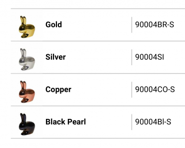 Стул пластиковый Qeeboo Rabbit Metal Finish полиэтилен серебристый Фото 3