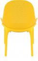 Лаунж-кресло пластиковое Siesta Contract Sky Lounge стеклопластик, полипропилен желтый Фото 8