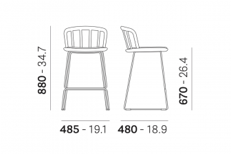Стул полубарный с обивкой-thumbs-Фото3
