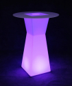 Стол пластиковый коктейльный светящийся LED Prismo полиэтилен белый Фото 2