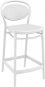 Стул пластиковый полубарный Siesta Contract Marcel Bar 65 стеклопластик белый Фото 1