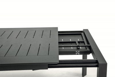 Стол металлический раздвижной Grattoni Panarea алюминий антрацит Фото 7