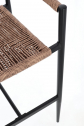 Кресло плетеное барное Garden Relax Jandia алюминий, роуп антрацит, натуральный Фото 10