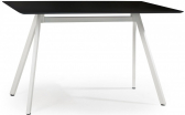 Стол ламинированный PAPATYA Tower сталь, компакт-ламинат HPL белый, черный Фото 1