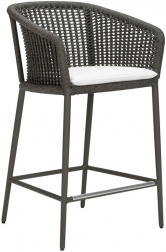 Кресло полубарное плетеное с подушкой-thumbs-Фото1